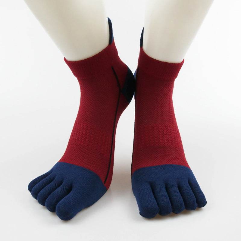 Cotton Toe Socks Men Boy To Protect Ankle Socks - Mubimart