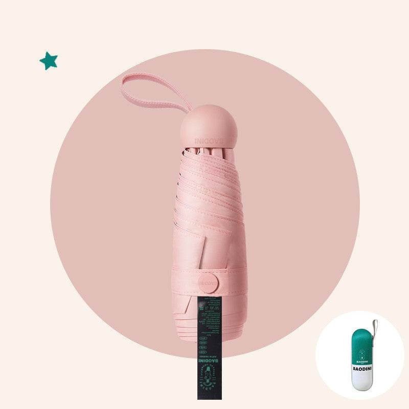 Capsule Sun Umbrella Female Sun Protection And UV Protection - Mubimart