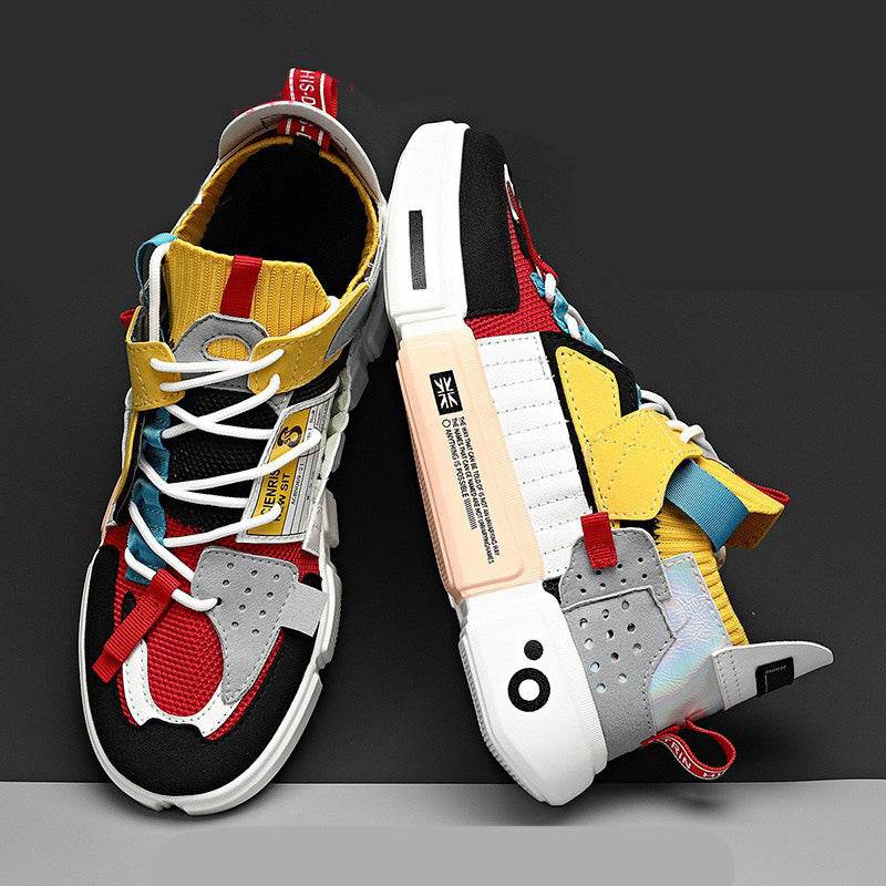 Men's Sports Shoes Thick-soled Shoes Wish Old Shoes Men - Mubimart