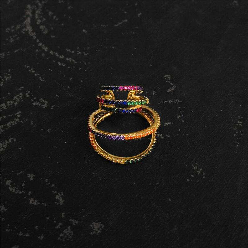 Round Hoop Earrings Women Fashion Temperament Personality Earrings - Mubimart