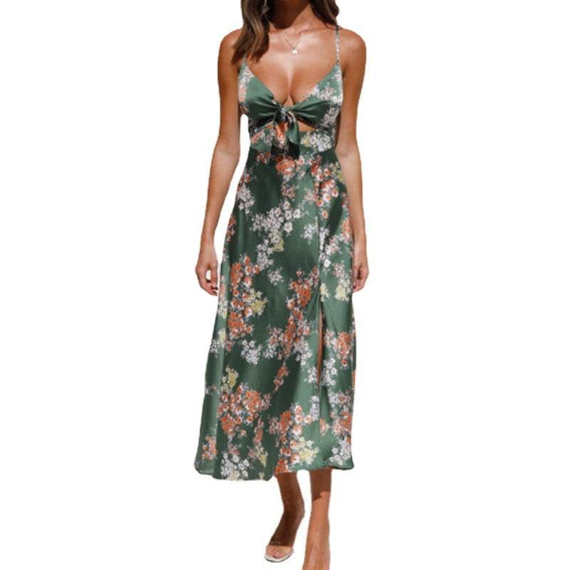 Midi Skirt Holiday Style Dress - Mubimart