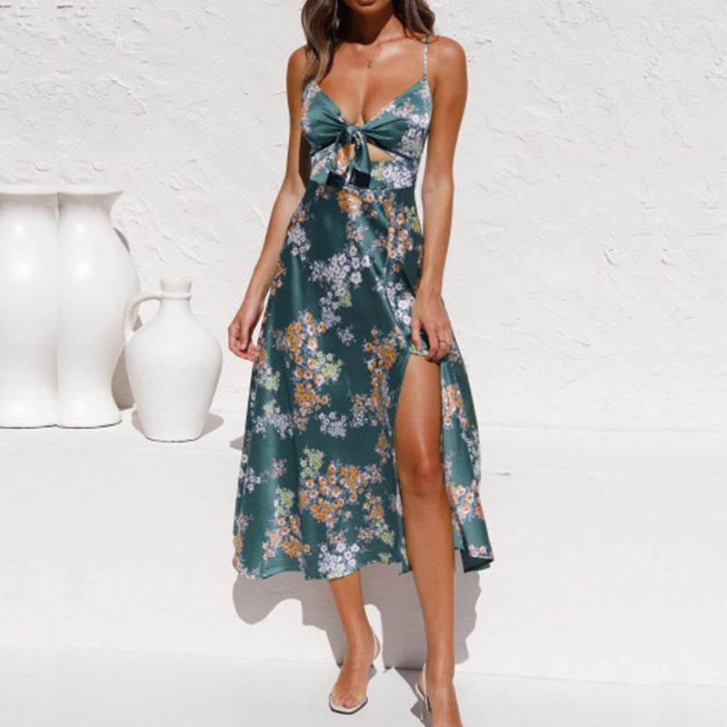 Midi Skirt Holiday Style Dress - Mubimart