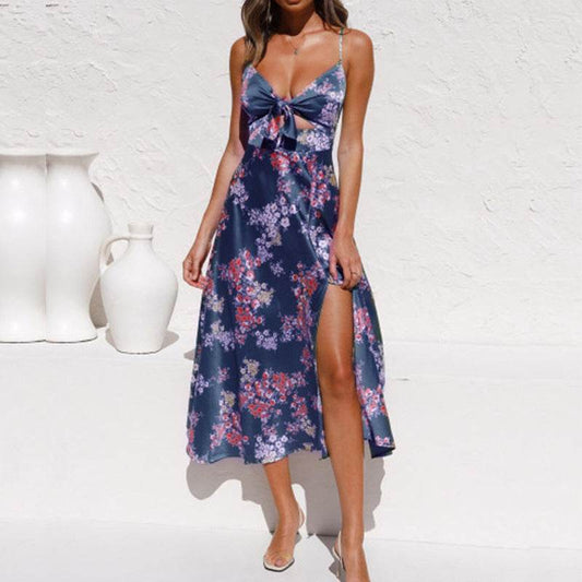 Midi Skirt Holiday Style Dress - Mubimart