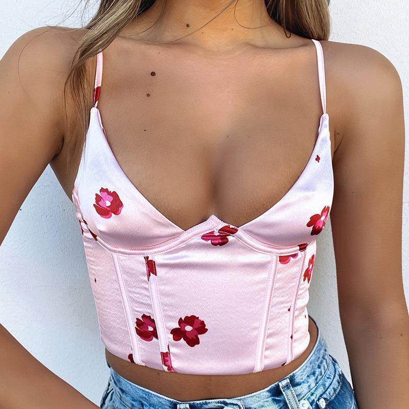 Corset Top With Straps - Mubimart