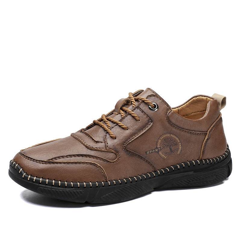 Mens Casual Shoes Handmade Leather Men Moccasins British Style - Mubimart