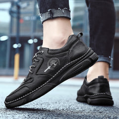 Mens Casual Shoes Handmade Leather Men Moccasins British Style