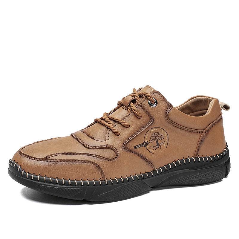 Mens Casual Shoes Handmade Leather Men Moccasins British Style - Mubimart