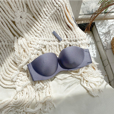 Strapless Invisible Bra Se Xy Seamless Underwear Thick And Thin Chest Strap - Mubimart -  