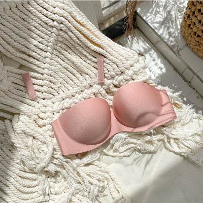 Strapless Invisible Bra Se Xy Seamless Underwear Thick And Thin Chest Strap - Mubimart