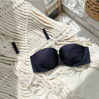 Strapless Invisible Bra Se Xy Seamless Underwear Thick And Thin Chest Strap - Mubimart