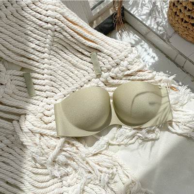Strapless Invisible Bra Se Xy Seamless Underwear Thick And Thin Chest Strap - Mubimart