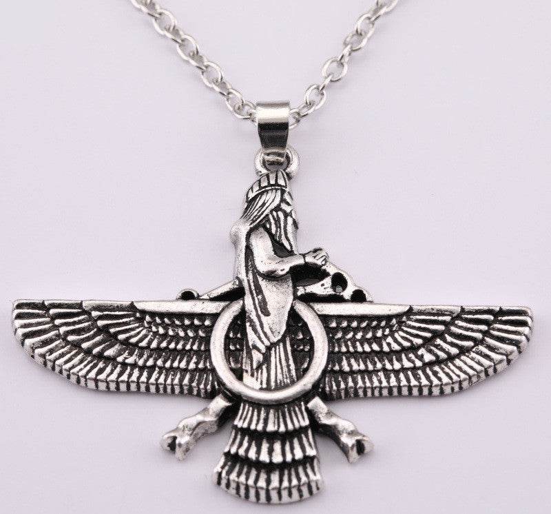 Wings Men And Women Love Necklace - Mubimart