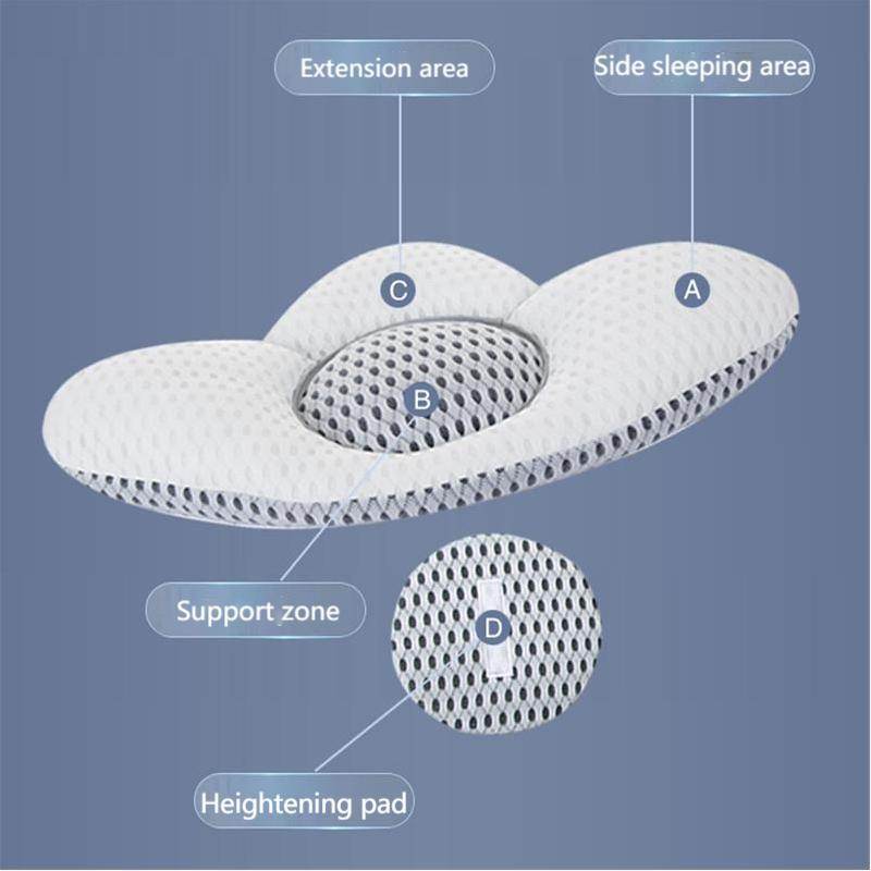 3D Lumbar Pillow Sleep Bed Lumbar Pad - Mubimart