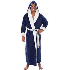 Men's Plus Size Extra Long Bathrobe Long Sleeve Nightgown - Mubimart -  