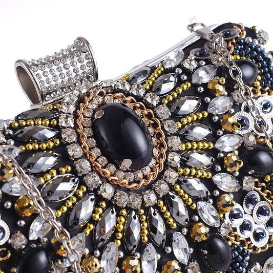 Hand-Made Beaded Clutches For Women'S Handbags In Europe And America - Mubimart