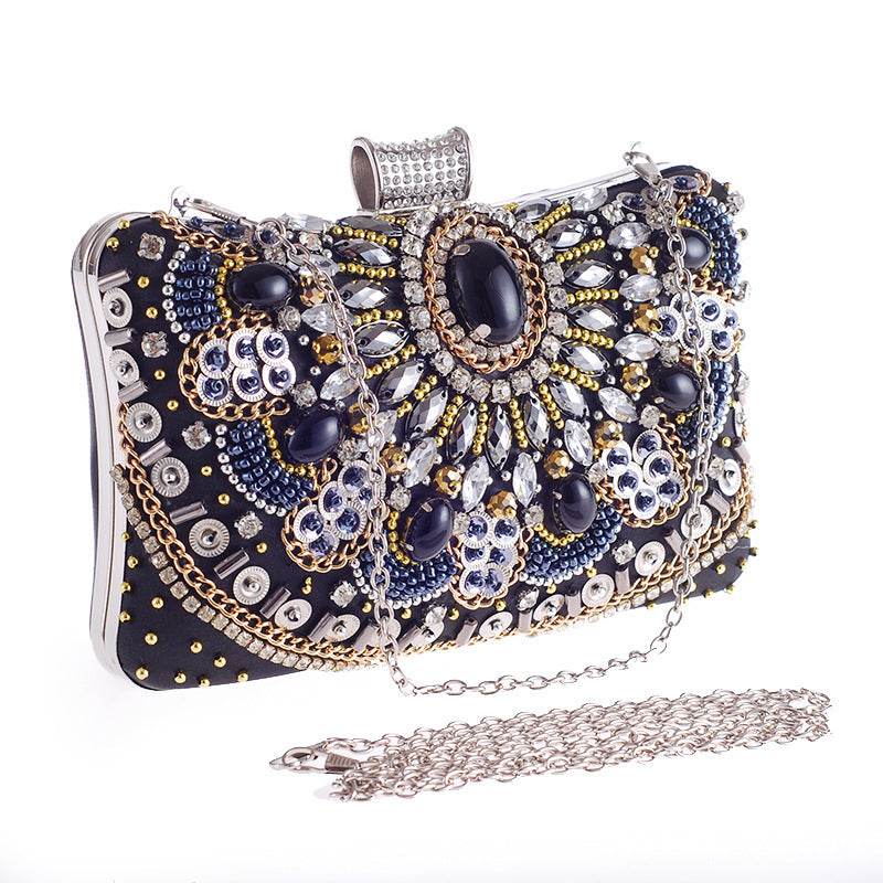 Hand-Made Beaded Clutches For Women'S Handbags In Europe And America - Mubimart