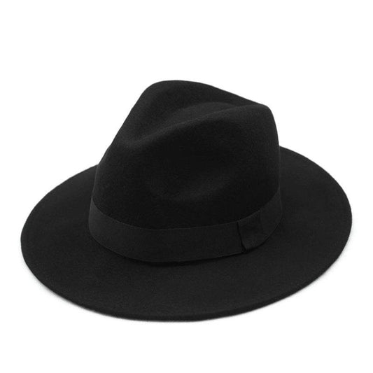 Australia Felt Wool Hat Wide Brim Vintage Jazz Fedora Hat - Mubimart