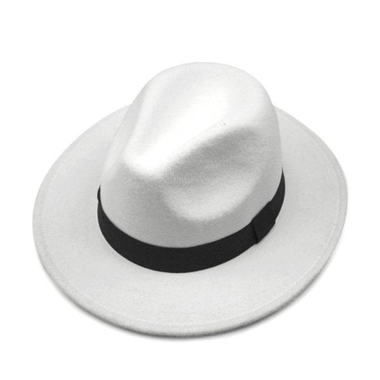 Australia Felt Wool Hat Wide Brim Vintage Jazz Fedora Hat - Mubimart