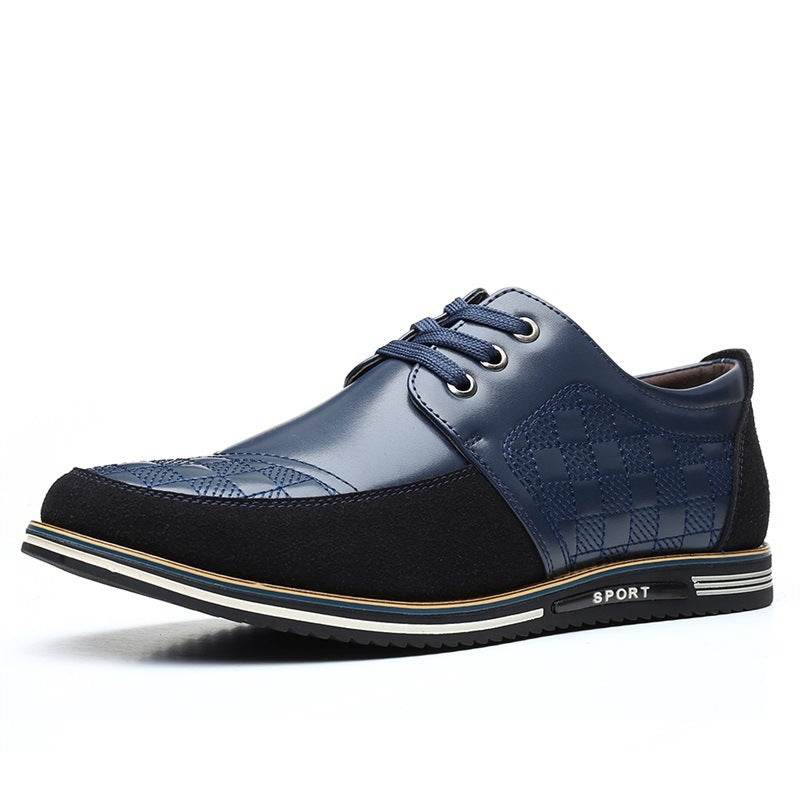 Autumn Men's Casual Shoes 46 Yards Large Size Lace-up Single Shoes Breathable British Driving Shoes Mens Shoes Single Shoes - Mubimart
