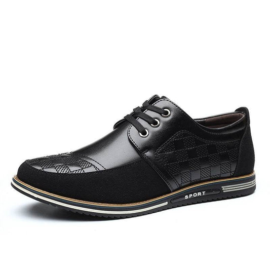 Autumn Men's Casual Shoes 46 Yards Large Size Lace-up Single Shoes Breathable British Driving Shoes Mens Shoes Single Shoes - Mubimart