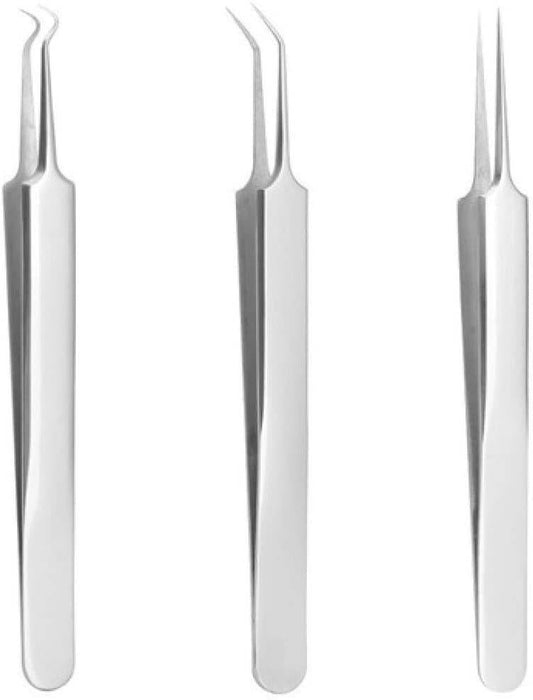 Beauty Tool Tweezers Three-piece Set - Mubimart