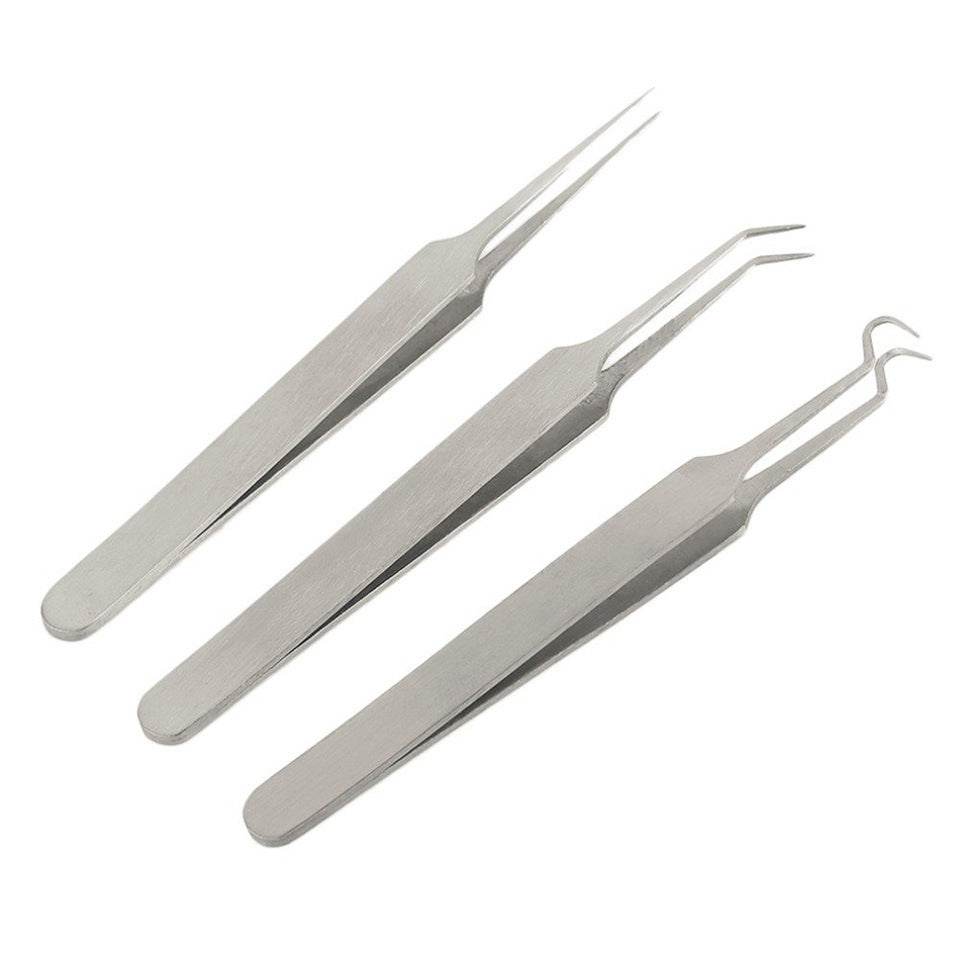 Beauty Tool Tweezers Three-piece Set - Mubimart