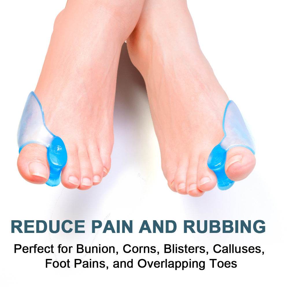 Transparent Blue Toe Separator Pad Hallux Correction Valgus Separator - Mubimart