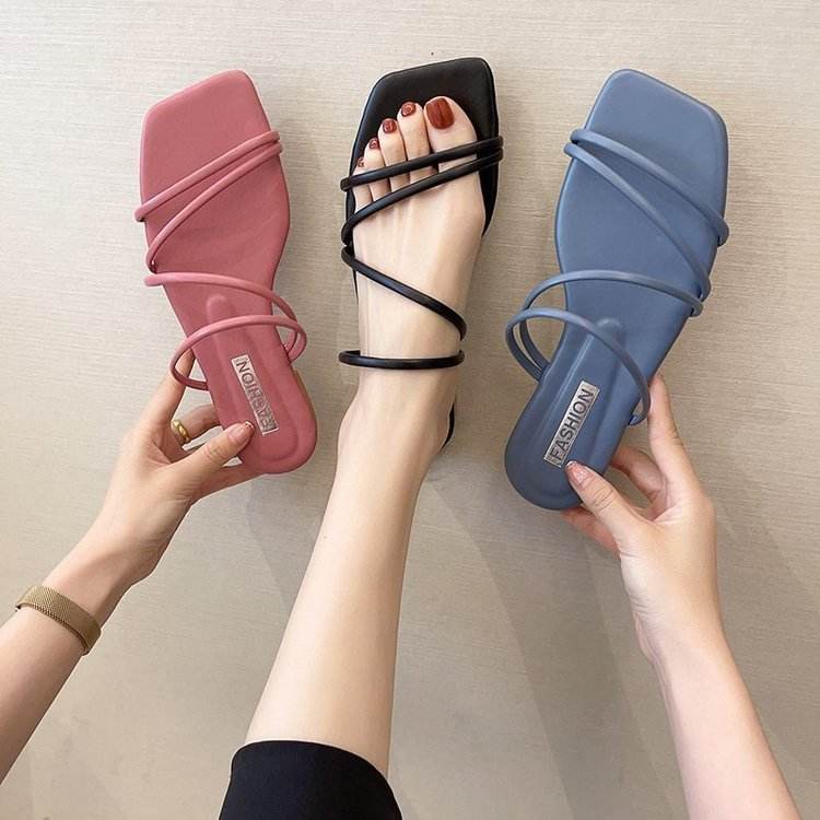 Flat Strap Sandals - Mubimart