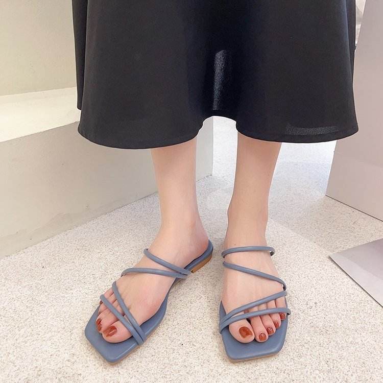 Flat Strap Sandals - Mubimart