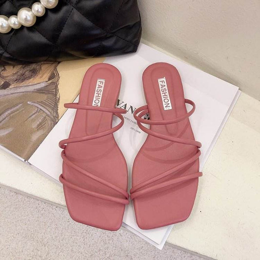Flat Strap Sandals - Mubimart