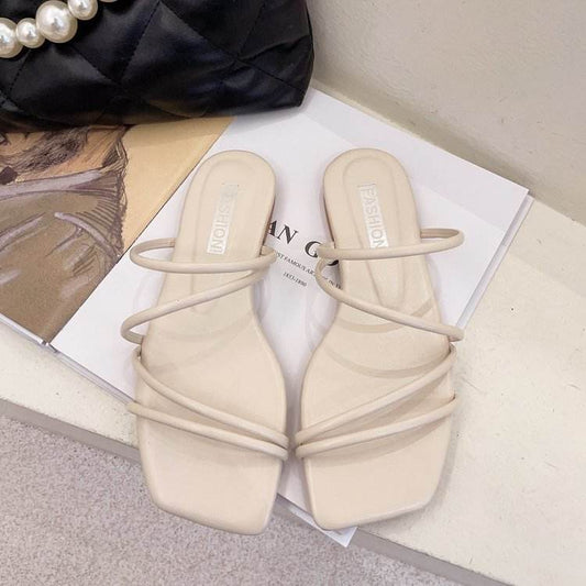 Flat Strap Sandals - Mubimart