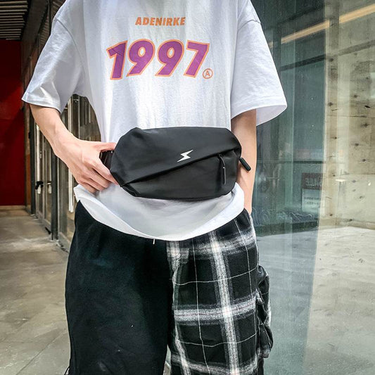 Unisex Casual Travel Fanny Pack Waterproof Waist Bag for Men Lightweight Man Belt Pouch Phone Pocket Men's Shoulder Bag Murse - Mubimart