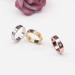 Love Ring Men And Women Couples Ring A Word Screw Fashion Ring