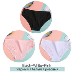 Women Underpants Solid Girls Briefs Sexy Female Lingerie M-XL Comfort Underwear - Mubimart -  