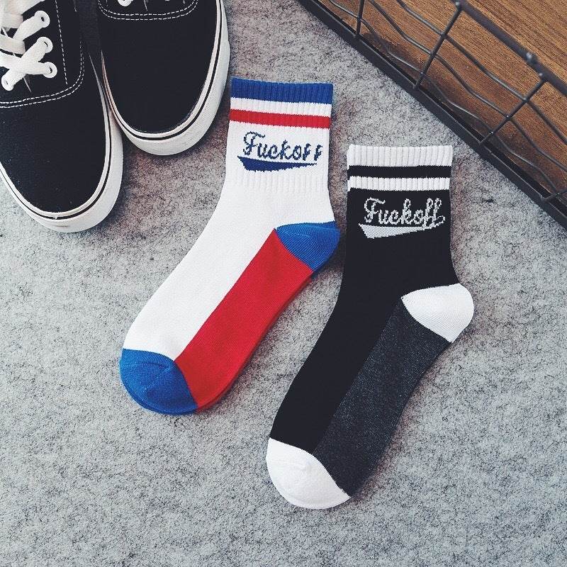 Men Socks Autumn Winter Funny Socks Gift Colorful Crew Cotton - Mubimart