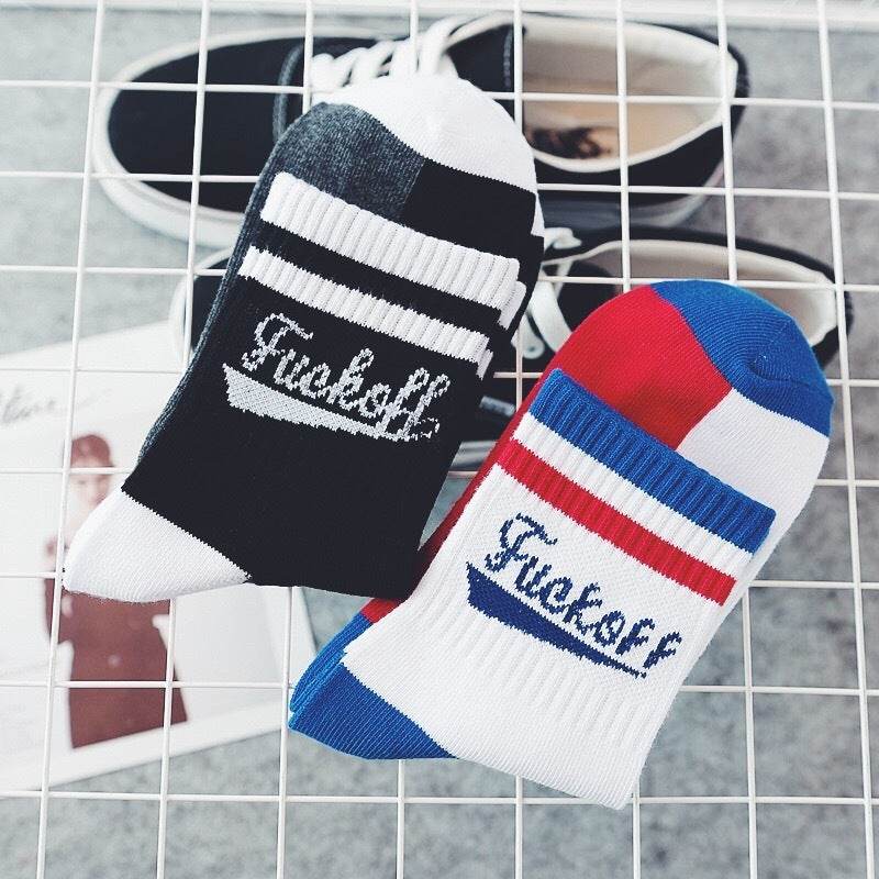 Men Socks Autumn Winter Funny Socks Gift Colorful Crew Cotton - Mubimart