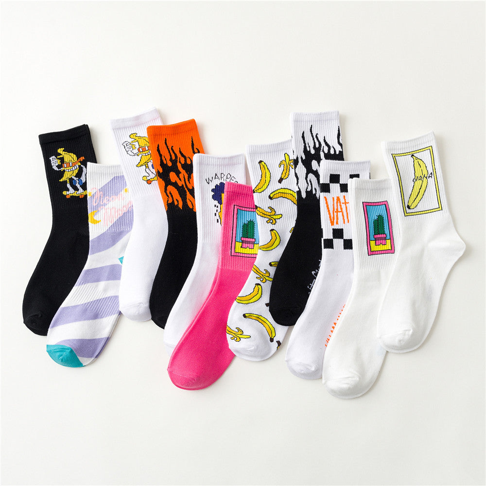 Hip Hop Socks, Tube Socks, Skateboard Socks, Couple Socks - Mubimart -  