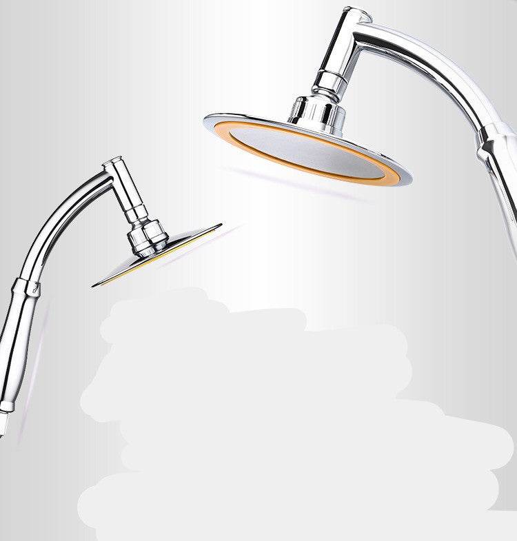 Shower Head 6inch Pressurized Hand-held Overhead Universal Shower Head Shower Set - Mubimart