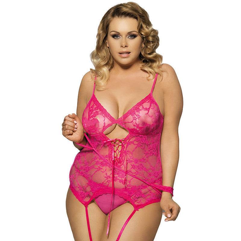 Garter Belt Sexy Pajamas Lace Temptation Sexy Nightdress - Mubimart