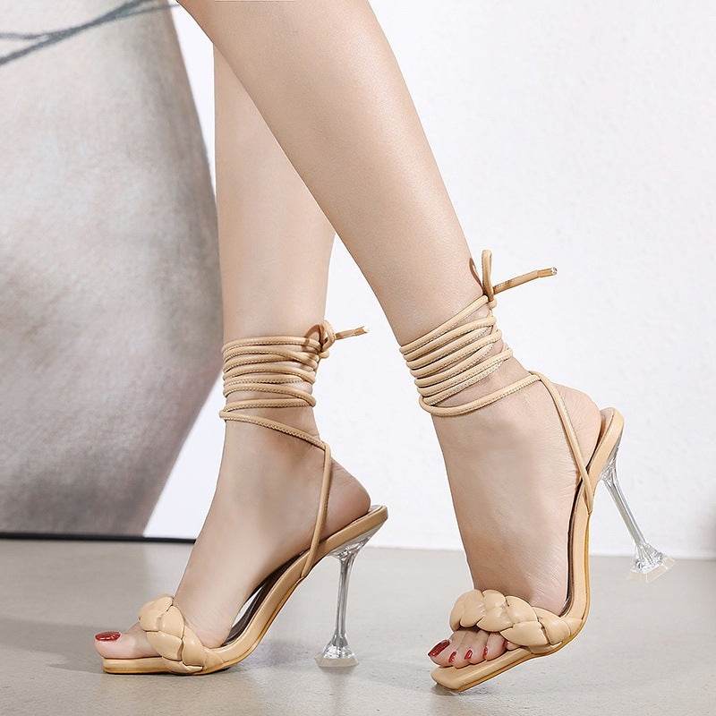 Women Sandals High Heels Ladies Sandals Toe Shoes - Mubimart