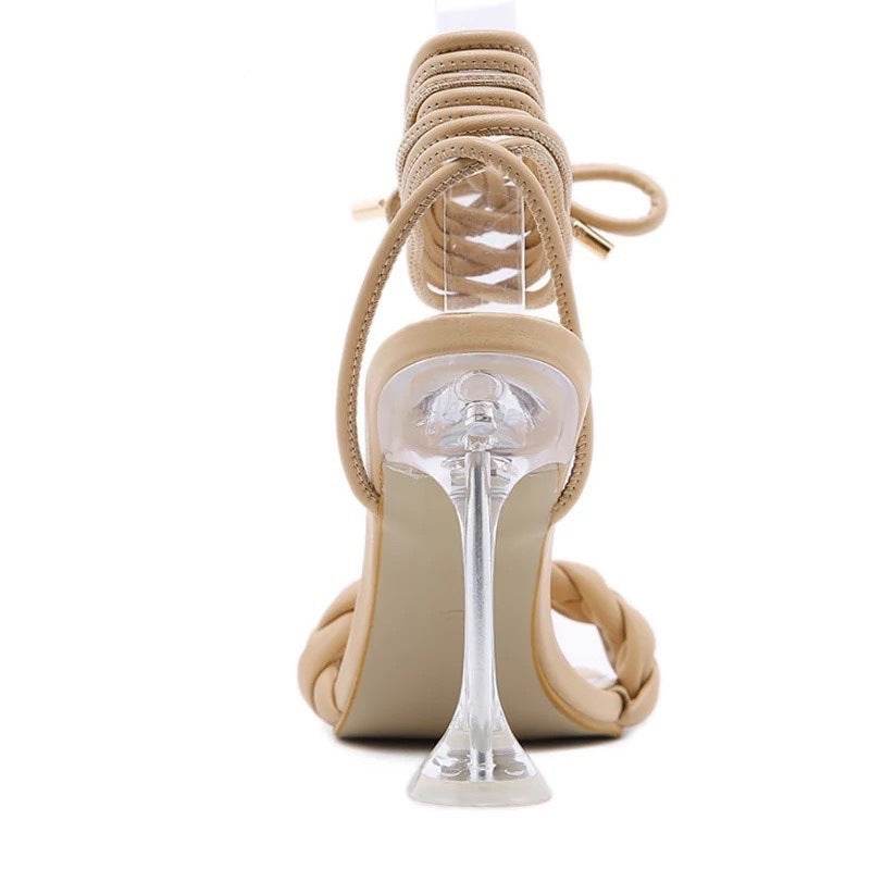 Women Sandals High Heels Ladies Sandals Toe Shoes - Mubimart