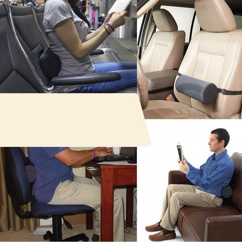 McKenzie Lumbar Support Roll Cylinder Cushion Lumbar Support Pillow - Mubimart