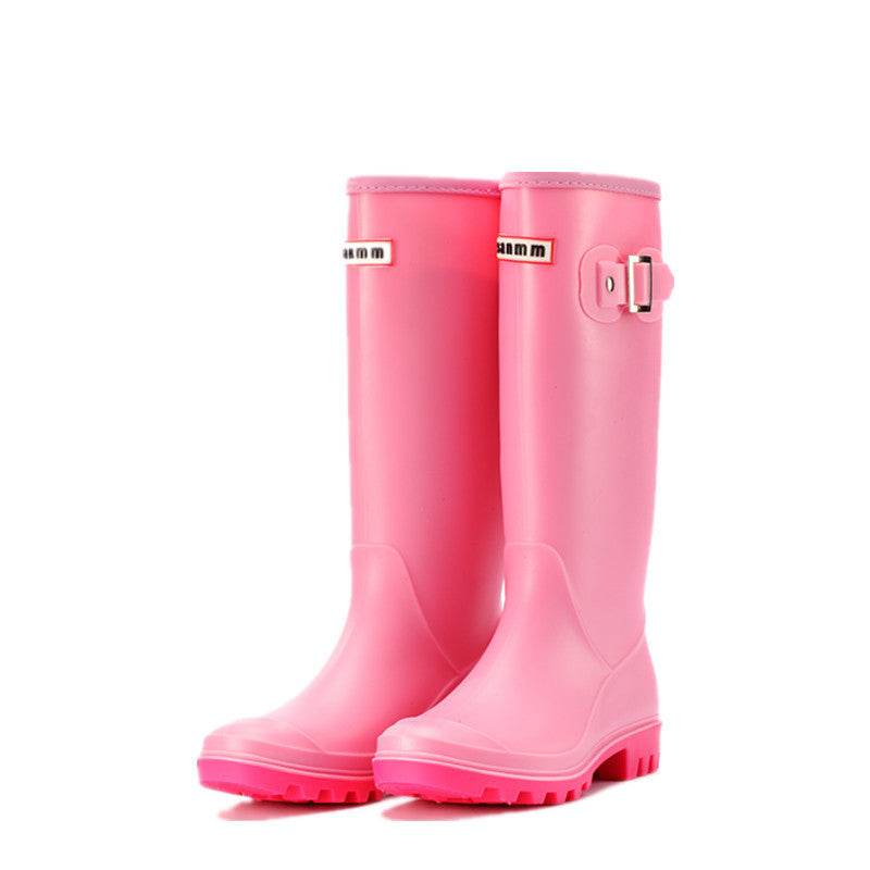 High rain boots buckle - Mubimart