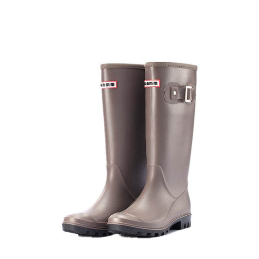 High rain boots buckle - Mubimart