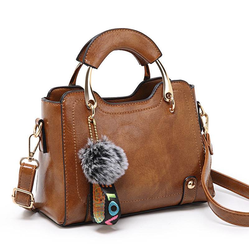 Women Vintage PU Handbag Polyester Handbag - Mubimart