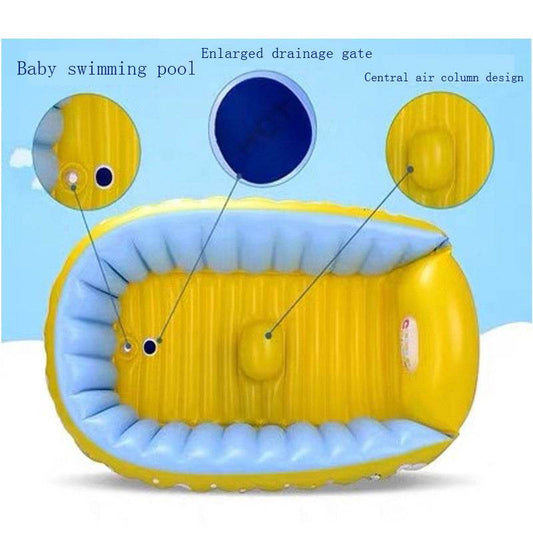 Inflatable Thermal Insulation Baby Swimming Bucket - Mubimart
