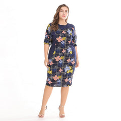 Women Plus Size High Quality Dress - Mubimart - Women Plus Size Dress 