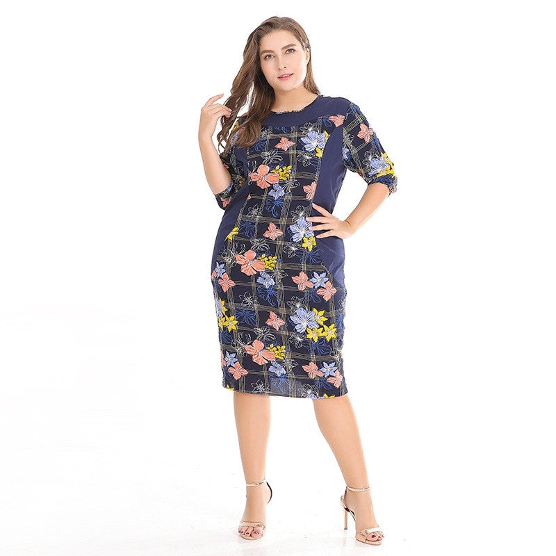 Women Plus Size High Quality Dress - Mubimart -  