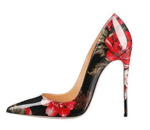 Flower Single Shoes AliExpress Explosive Pumps - Mubimart