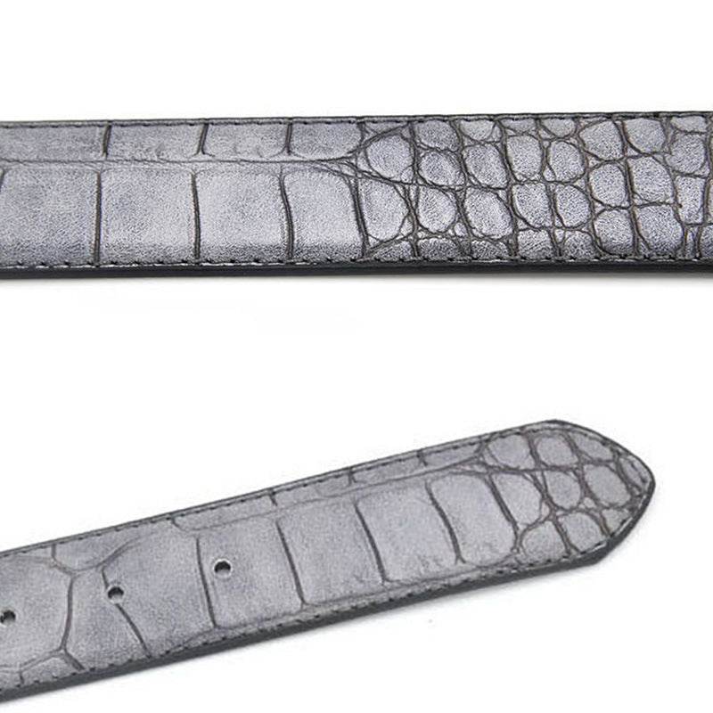 Mens Fashion Waist Belts Faux Pattern With Split Leather Luxury Male Designer Belt Accessories Factory Price - Mubimart